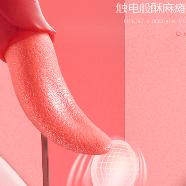  Máy rung lưỡi liếm hoa hồng rung 10 chế độ kích thích điểm G 