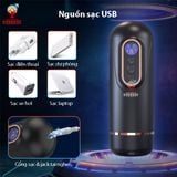  Máy sục cặc tự động 5 IN 1 Doris rung rên kẹp hút sưởi ấm 