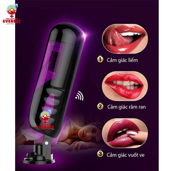  Máy sục cặc tự động Easy Version 2 Flashing Lover xoay thụt cao cấp 