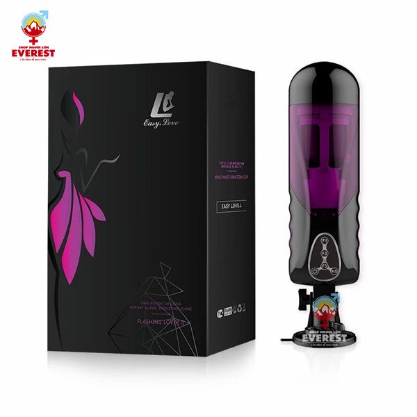  Máy sục cặc tự động Easy Version 2 Flashing Lover xoay thụt cao cấp 