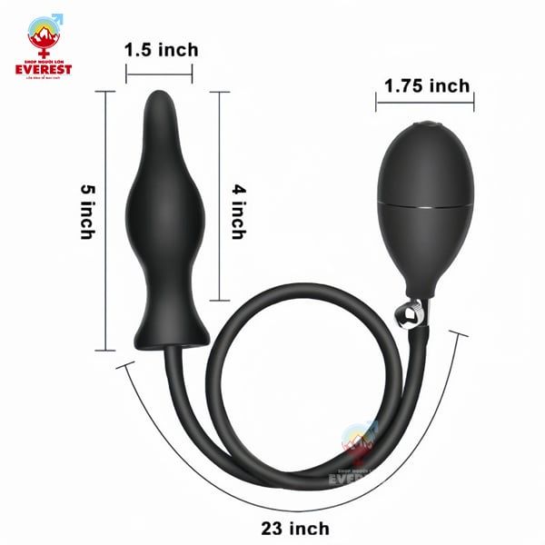  Phích cắm hậu môn bơm hơi đầu tròn giá rẻ kích thích điểm G 