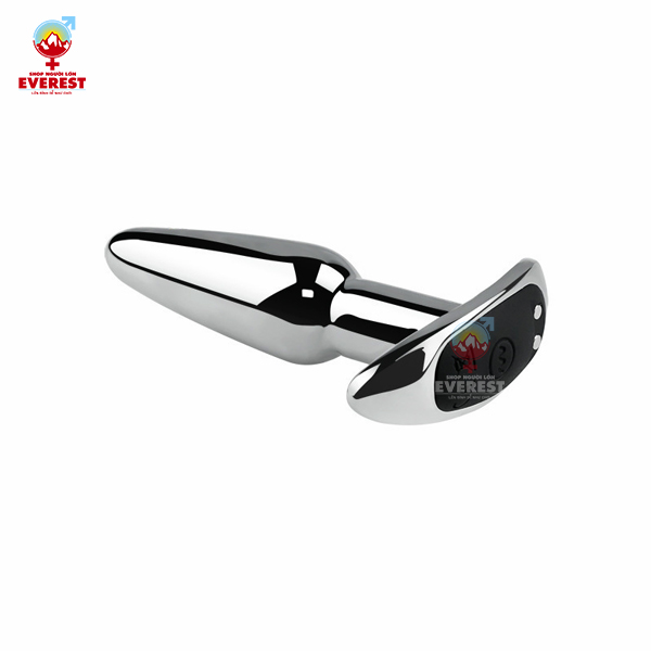  Phích cắm hậu môn inox đuôi chữ T điều khiển từ xa bằng Remote 