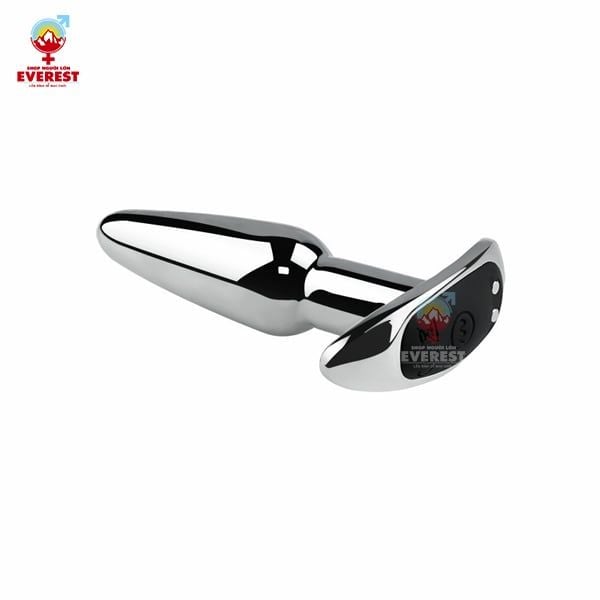  Phích cắm hậu môn inox đuôi chữ T điều khiển từ xa bằng Remote 