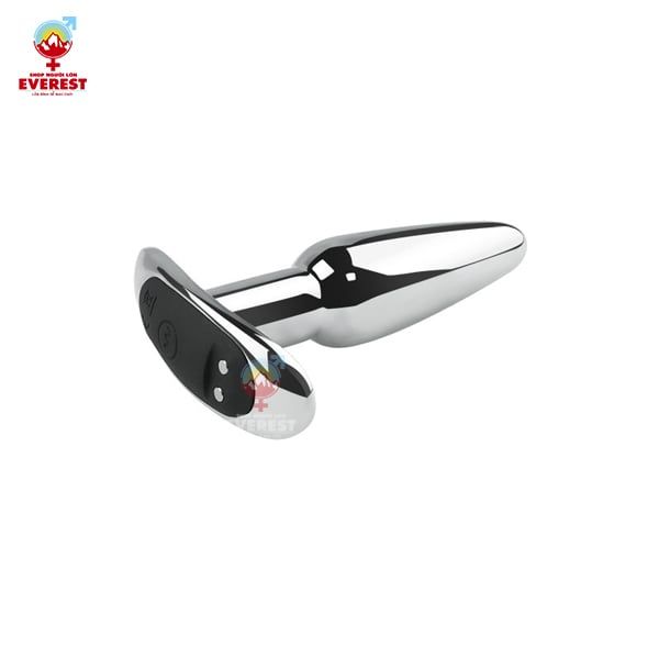  Phích cắm hậu môn inox đuôi chữ T điều khiển từ xa bằng Remote 