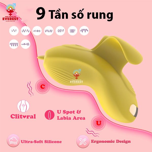  Trứng rung tình yêu đeo ngón tay rung 9 tần số điều khiển bằng app điện thoại 