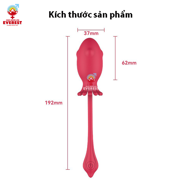  Trứng rung hình con mực điều khiển từ xa bằng app bluetooth 
