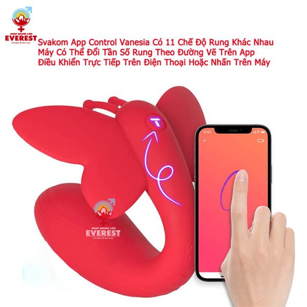  Trứng rung tình yêu đa chức năng Svakom App Control Vanesia 