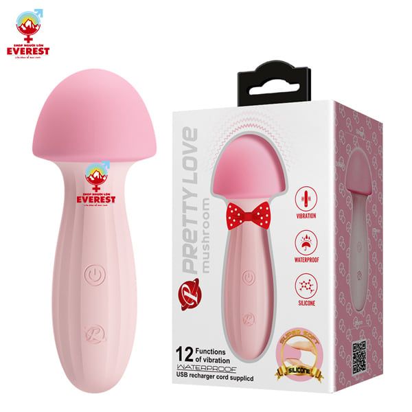 Trứng rung tình yêu hình chiếc nấm siêu cute 12 chế độ rung 
