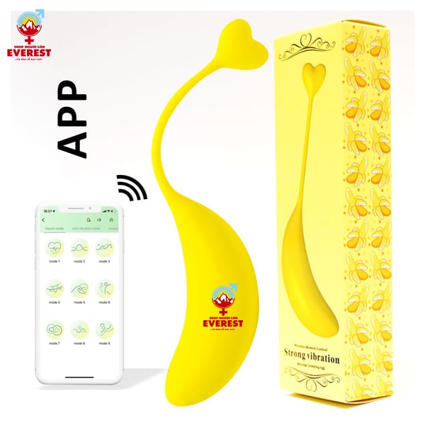  Trứng rung tình yêu quả chuối điều khiển từ xa bằng App điện thoại 