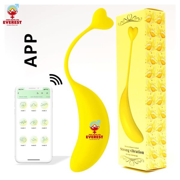  Trứng rung tình yêu quả chuối điều khiển từ xa bằng App điện thoại 