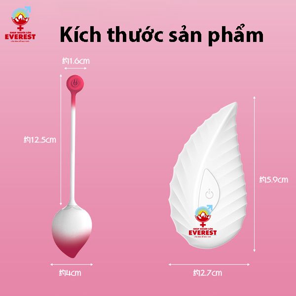  Trứng rung tình yêu quả đào điều khiển từ xa bằng App và Remote 