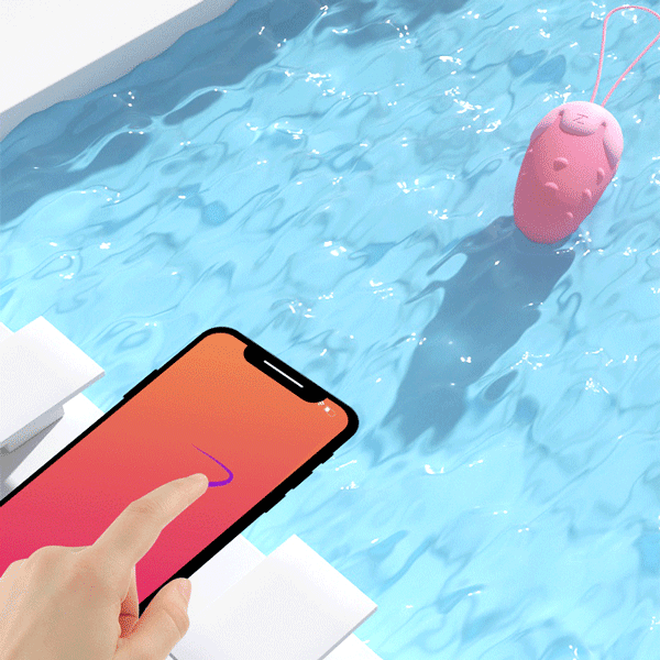  Trứng rung tình yêu quả dâu tây điều khiển từ xa bằng APP 