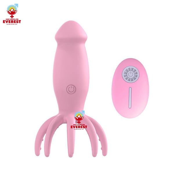  Trứng rung tình yêu kiểu dáng bạch tuộc điều khiển từ xa bằng remote 