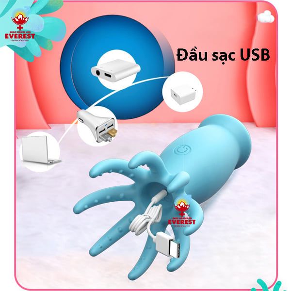  Trứng rung tình yêu kiểu dáng bạch tuộc điều khiển từ xa bằng remote 