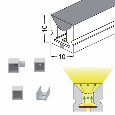  ZEN Silicon Profile 10W/m - Cắt mọi điểm 
