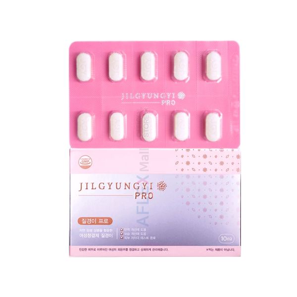 Viên Chăm Sóc Vùng Kín JILGYUNGYI 10T Pro (Hộp 10 Viên) – Cấp Ẩm, Phục Hồi