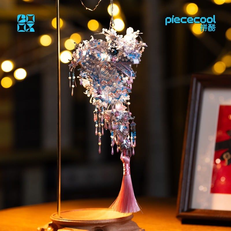  Mô Hình Kim Loại 3D Lắp Ráp Piececool Hoa Thái Xà (380 mảnh, Fortune Snake) P397-BS – MP1299 