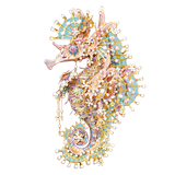  Mô Hình Kim Loại 3D Lắp Ráp Piececool Lan Long Hải Mã (263 mảnh, Luminwave Seahorse) P444-GP – MP1331 