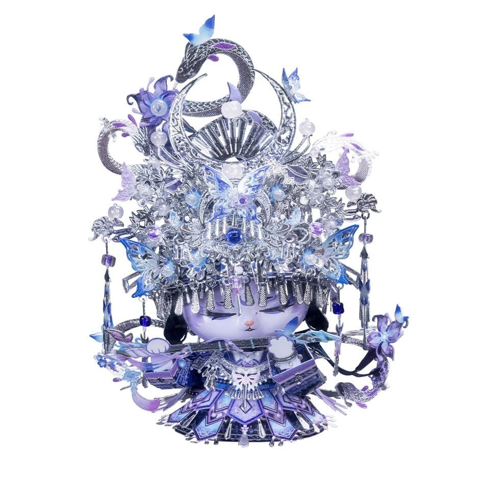 Mô Hình Kim Loại 3D Lắp Ráp MU Miêu Cương Linh Nhi (164 mảnh, Ethnic Cat) YM-N146-S – MP1346 