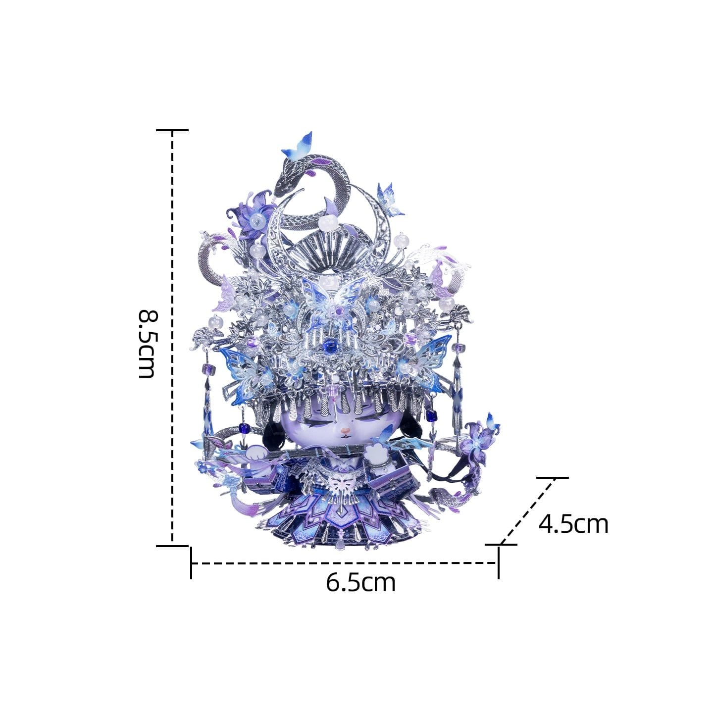  Mô Hình Kim Loại 3D Lắp Ráp MU Miêu Cương Linh Nhi (164 mảnh, Ethnic Cat) YM-N146-S – MP1346 
