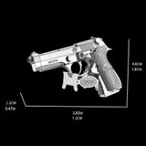  Mô Hình Kim Loại Lắp Ráp 3D Metal Mosaic Súng Lục Beretta 92 – MP851 