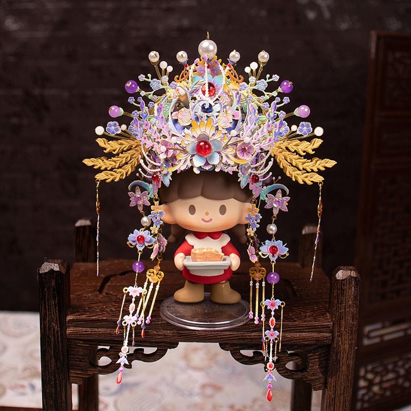  Mô Hình Kim Loại 3D Lắp Ráp MU Phượng Quan Hoa Hỏa Nguyệt Viên (121 mảnh, ZheZhuo) YM-N144-D – MP1307 