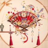  Mô Hình Kim Loại 3D Lắp Ráp MU Phượng Cầu Hoàng Hỉ Phiến (174 mảnh, Phoenix Xi Fan) YM-N166-A – MP1345 