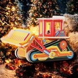  Đồ Chơi Xếp Hình 3D Bằng Gỗ Chủ Đề Xe Công Trình Và Máy Bay - Gỗ Ép Đã Sơn Màu Đẹp - WP269 