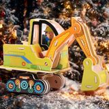  Đồ Chơi Xếp Hình 3D Bằng Gỗ Chủ Đề Xe Công Trình Và Máy Bay - Gỗ Ép Đã Sơn Màu Đẹp - WP269 