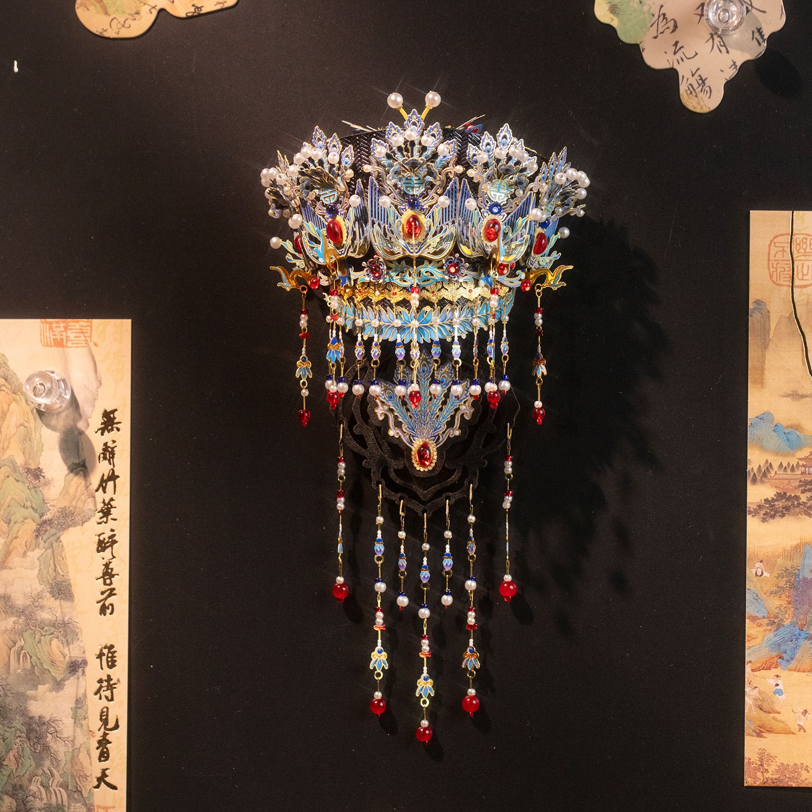  Mô Hình Kim Loại 3D Lắp Ráp MU Anh Lạc Phượng Điền (138 mảnh, Tiara Diancui Crown) YM-N188-B – MP1310 