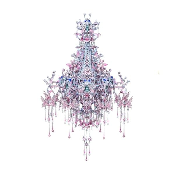  Mô Hình Kim Loại 3D Lắp Ráp Piececool Bảo Bình Hoa Đăng (814 mảnh, Đèn LED, Treasure Vase Lantern) P474-PS – MP1348 