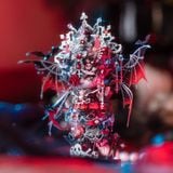  Mô Hình Kim Loại Lắp Ráp 3D MU Mèo Nữ Vương Bóng Đêm (93 mảnh, Đế Gỗ, Vampire Queen) YM-N146-Y – MP1313 