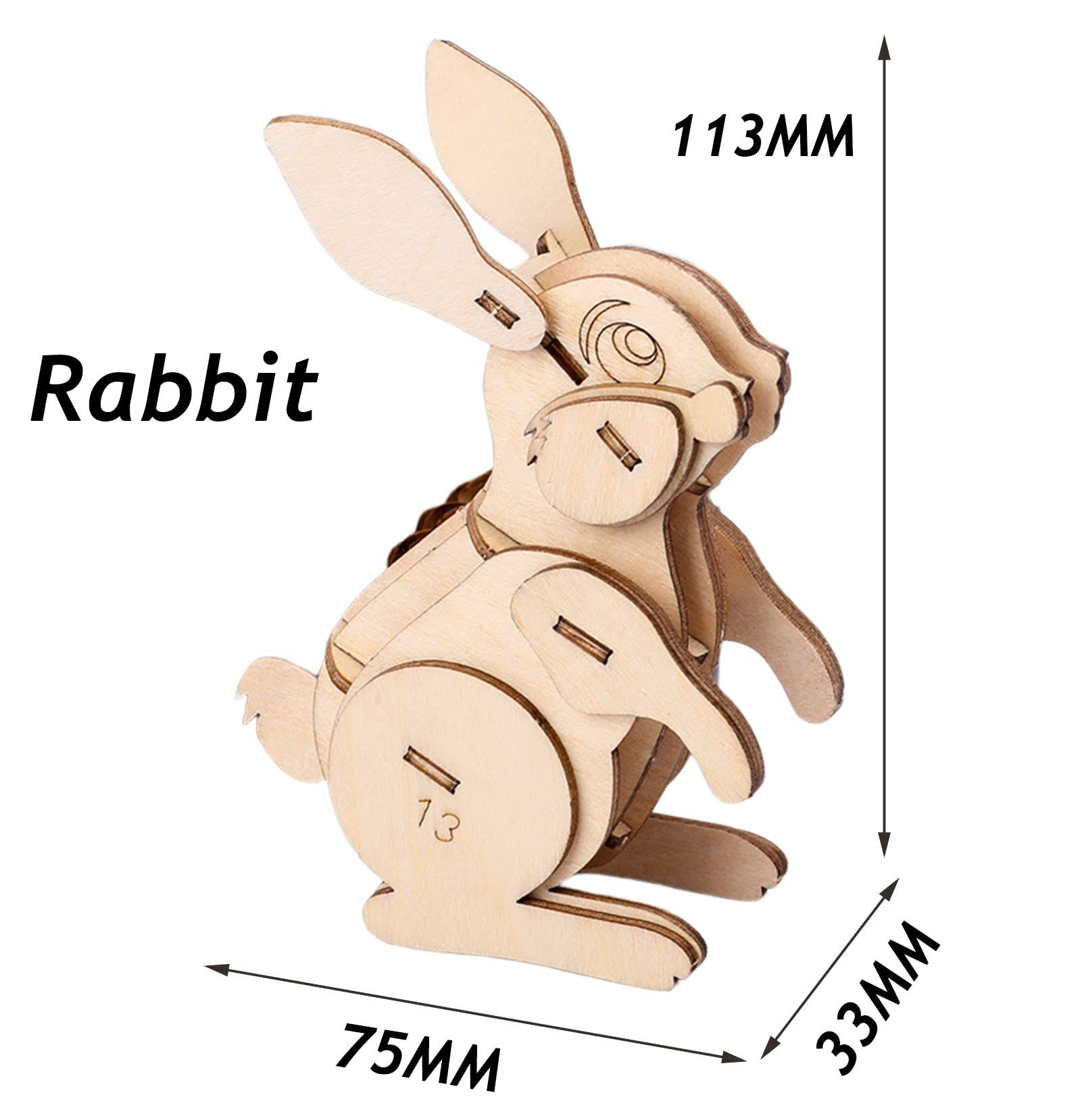  Đồ Chơi Mô Hình 3D Lắp Ráp Bằng Gỗ Hình Con Vật - WP268 
