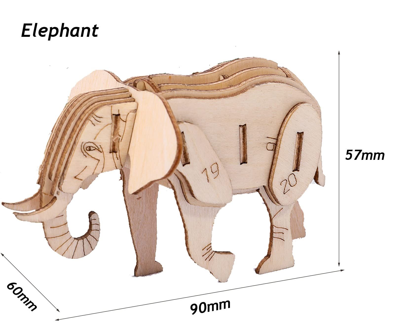  Đồ Chơi Mô Hình 3D Lắp Ráp Bằng Gỗ Hình Con Vật - WP268 