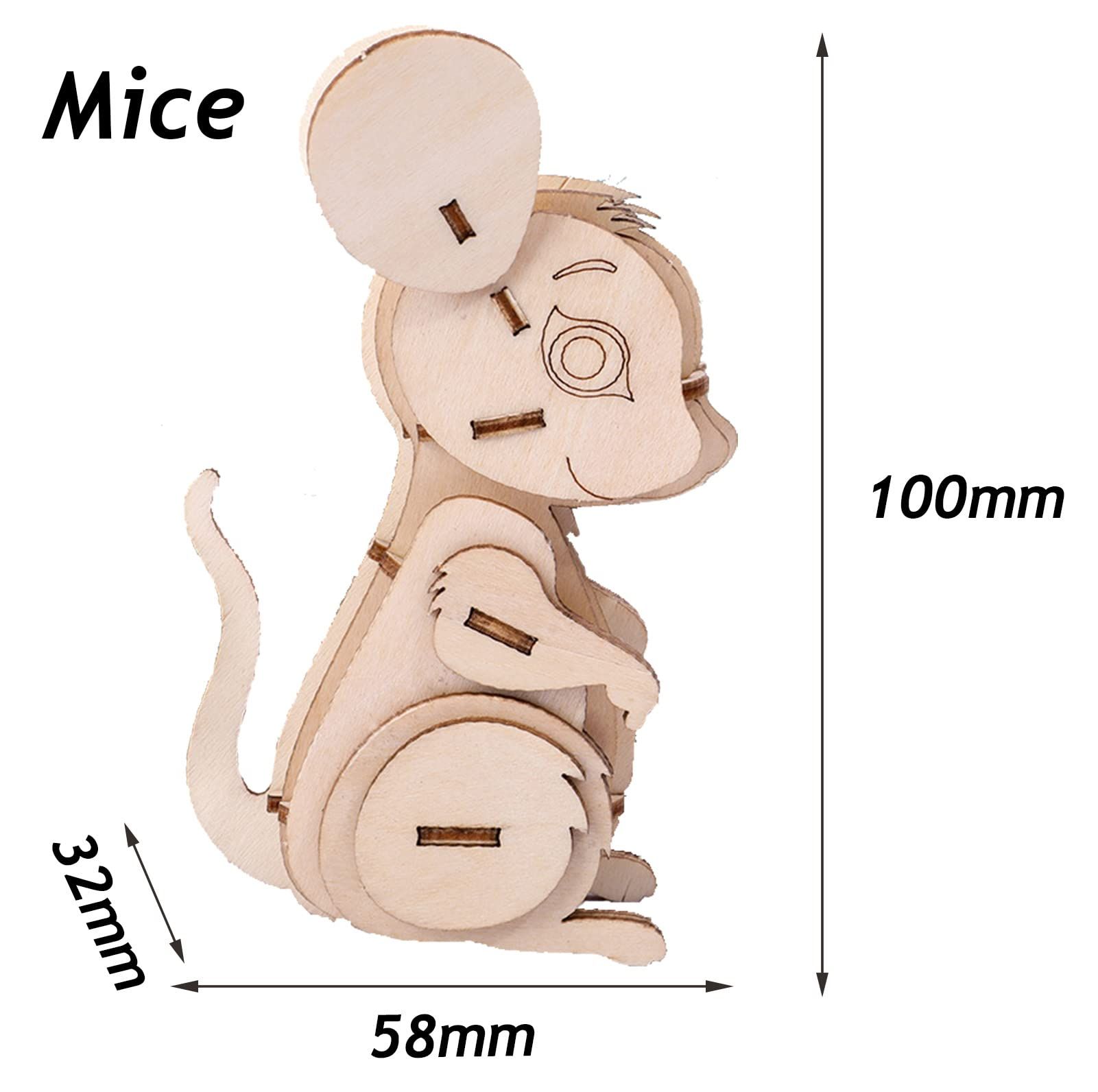  Đồ Chơi Mô Hình 3D Lắp Ráp Bằng Gỗ Hình Con Vật - WP268 