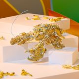  Mô Hình Kim Loại 3D Lắp Ráp Piececool Tôm Càng Hà Hữu Kiềm (283 mảnh, Fortune Lobster ) P393-YG – MP1296 