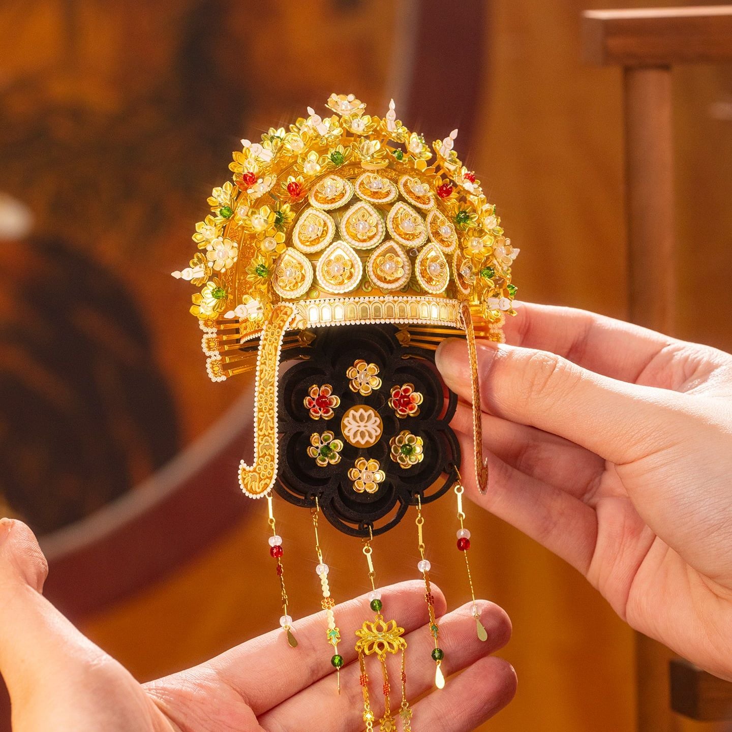  Mô Hình Kim Loại Lắp Ráp 3D MU Tùy Lễ Hoa Điền Quan (164 mảnh, Sui Dynasty Fireworks & Omanent) YM-N188-E – MP1334 