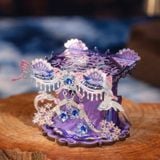  Mô Hình Kim Loại 3D Lắp Ráp MU Miêu Cương Linh Nhi (164 mảnh, Ethnic Cat) YM-N146-S – MP1346 