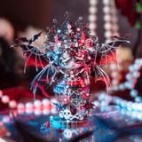  Mô Hình Kim Loại Lắp Ráp 3D MU Mèo Nữ Vương Bóng Đêm (93 mảnh, Đế Gỗ, Vampire Queen) YM-N146-Y – MP1313 