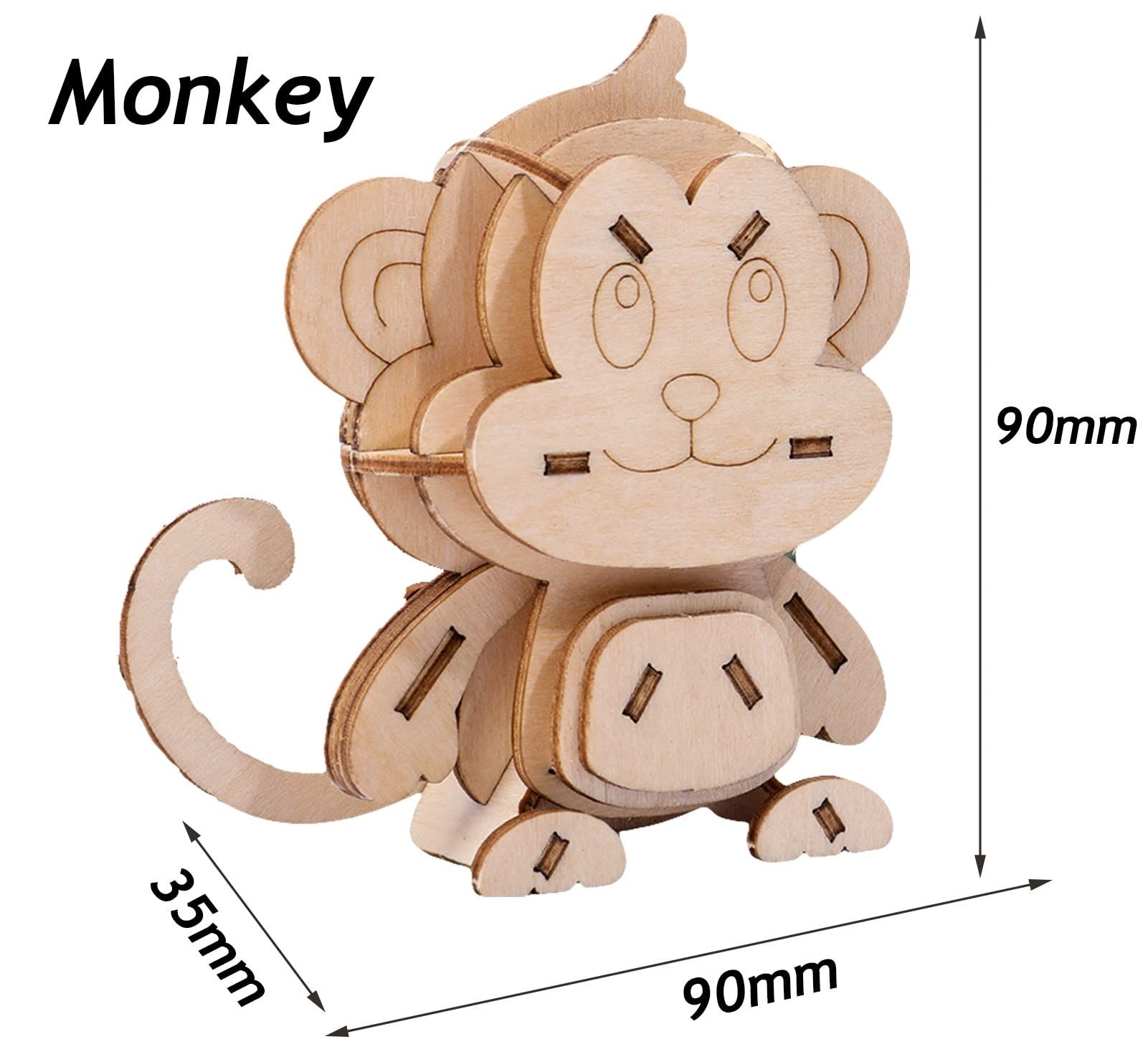  Đồ Chơi Mô Hình 3D Lắp Ráp Bằng Gỗ Hình Con Vật - WP268 