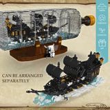  Mô Hình Nhựa 3D Lắp Ráp MOULD KING Tàu Ngọc Trai Đen Trong Chai 10065 (2206 mảnh, Pirate Ship in Bottle) - LG0192 