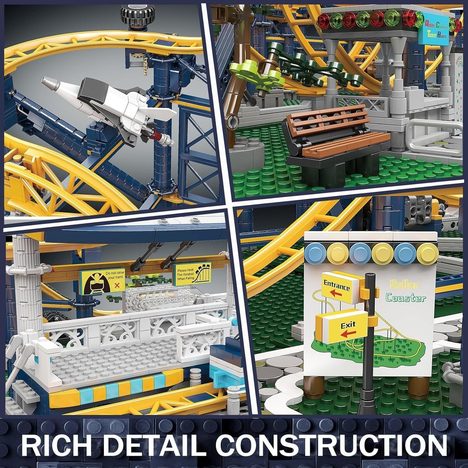  Mô Hình Nhựa 3D Lắp Ráp MOULD KING Tàu Lượn Siêu Tốc 11012 (3238 mảnh, Roller Coaster) - LG0191 