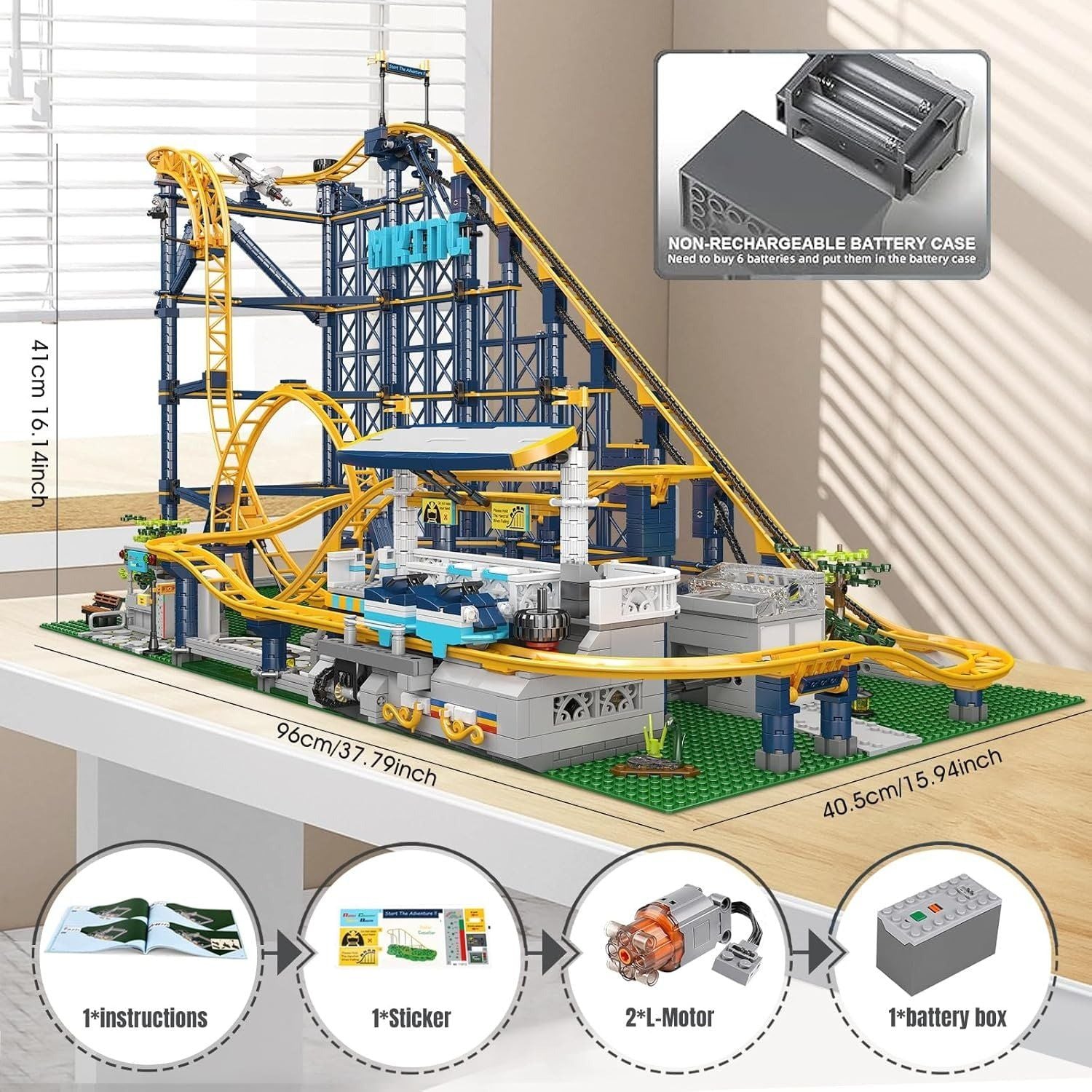  Mô Hình Nhựa 3D Lắp Ráp MOULD KING Tàu Lượn Siêu Tốc 11012 (3238 mảnh, Roller Coaster) - LG0191 