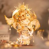  Mô Hình Kim Loại Lắp Ráp 3D MU Mèo Thiên Thần (85 mảnh, Đế Gỗ, Angel Kitty) YM-N146-X – MP1312 