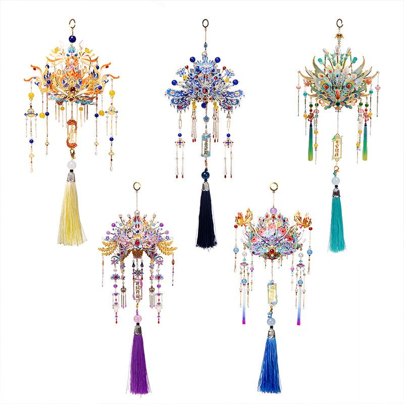  Mô Hình Kim Loại 3D Lắp Ráp MU Phượng Quan Bình An Kiện Khang (96 mảnh, Qingluan) YM-N144-C – MP1306 