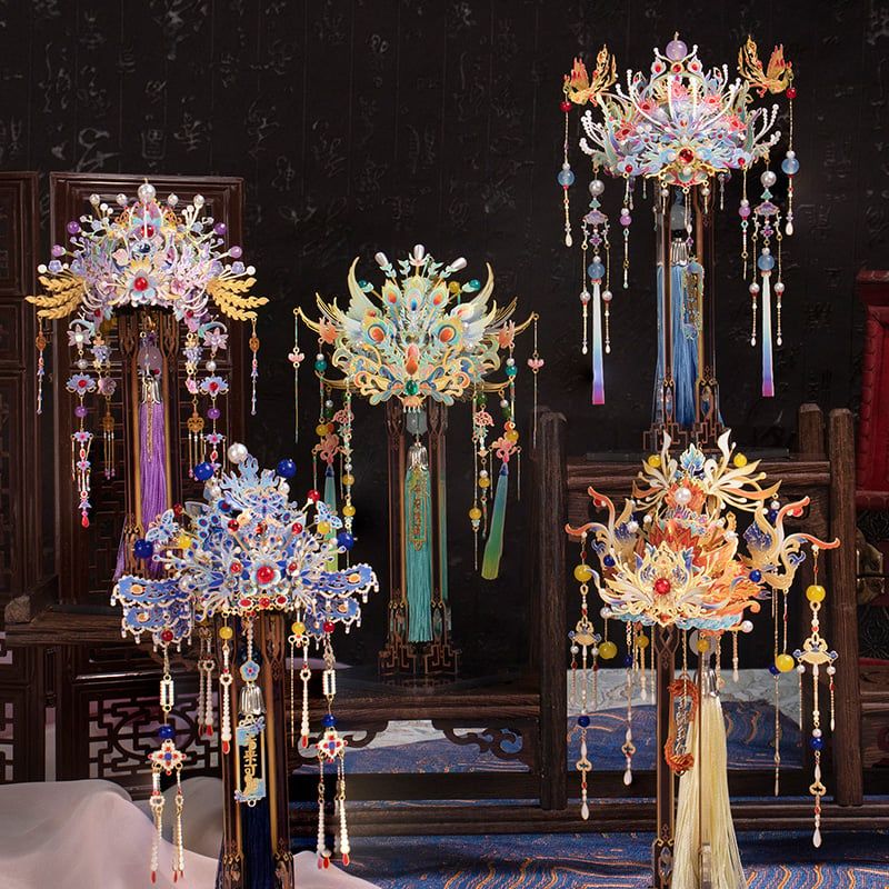  Mô Hình Kim Loại 3D Lắp Ráp MU Phượng Quan Hoa Hỏa Nguyệt Viên (121 mảnh, ZheZhuo) YM-N144-D – MP1307 