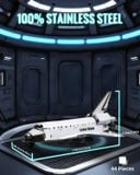  Mô Hình Kim Loại 3D Lắp Ráp Piececool Tàu Con Thoi (77 mảnh, Galaxy Spaceship, Hít Tủ Lạnh) HB012-WK – MP1328 