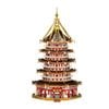  Mô Hình Kim Loại 3D Lắp Ráp Piececool Tháp Lôi Phong (103 mảnh, LeiFeng Pagoda, Hít Tủ Lạnh) B003-RG – MP1329 