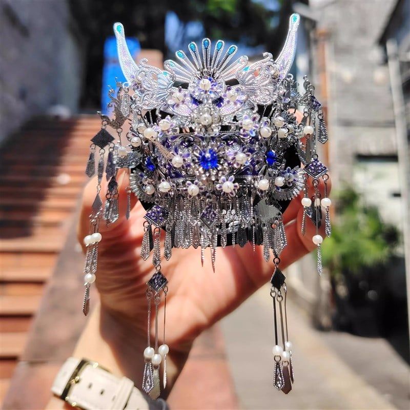  Mô Hình Kim Loại 3D Lắp Ráp Piececool Miêu Ngân Quan Sức (335 mảnh, Tiara-Miao Silversmithing Tiara, Hít Tủ Lạnh) B004-BS – MP1317 