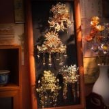  Mô Hình Kim Loại 3D Lắp Ráp Piececool Miêu Ngân Quan Sức (335 mảnh, Tiara-Miao Silversmithing Tiara, Hít Tủ Lạnh) B004-BS – MP1317 